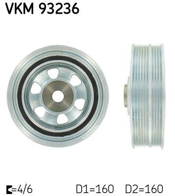 Poulie damper (Poulie de vilebrequin) SKF ref. VKM 93236